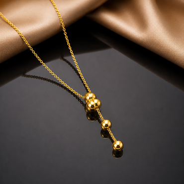 Elegant Beaded Drop Necklace