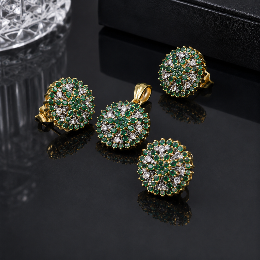 Vintage Floral Jewelry Set