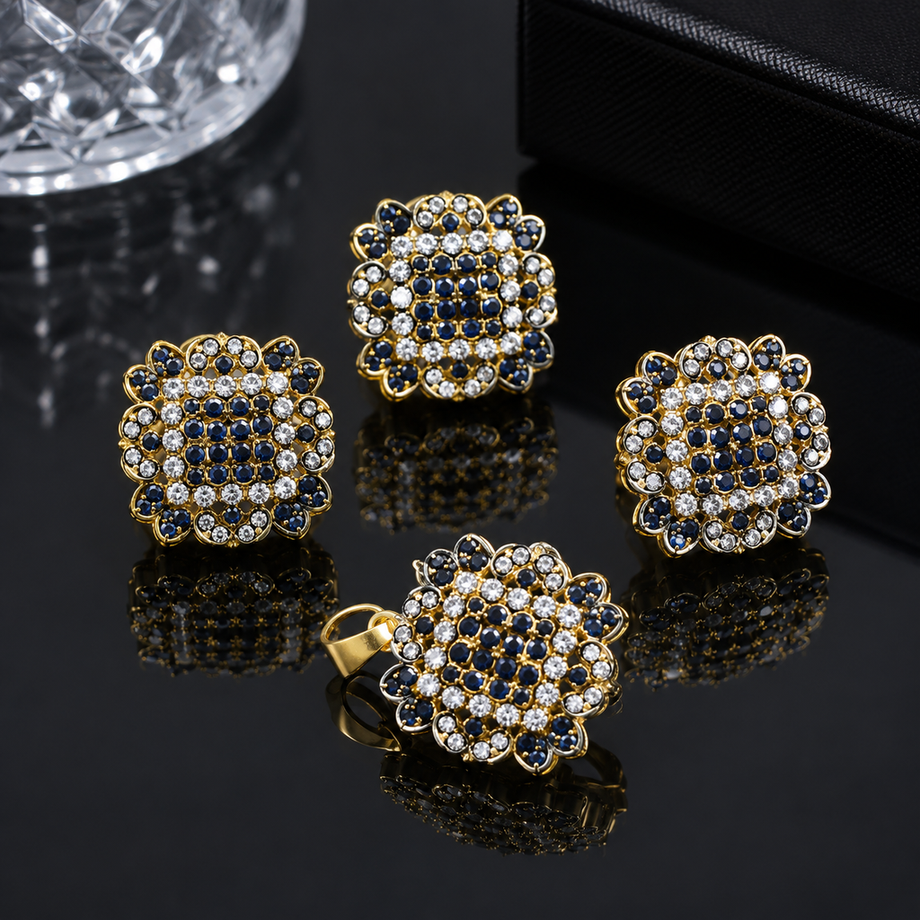 Royal Floral Jewelry Set
