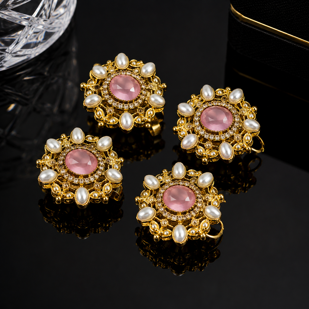 Traditional Ruby Floral Set