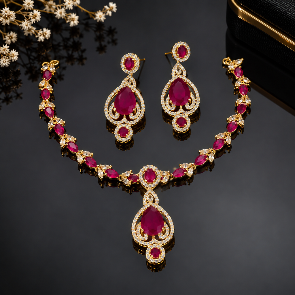 Crystal Necklace Set