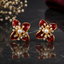 Floral Pearl Stud Earrings