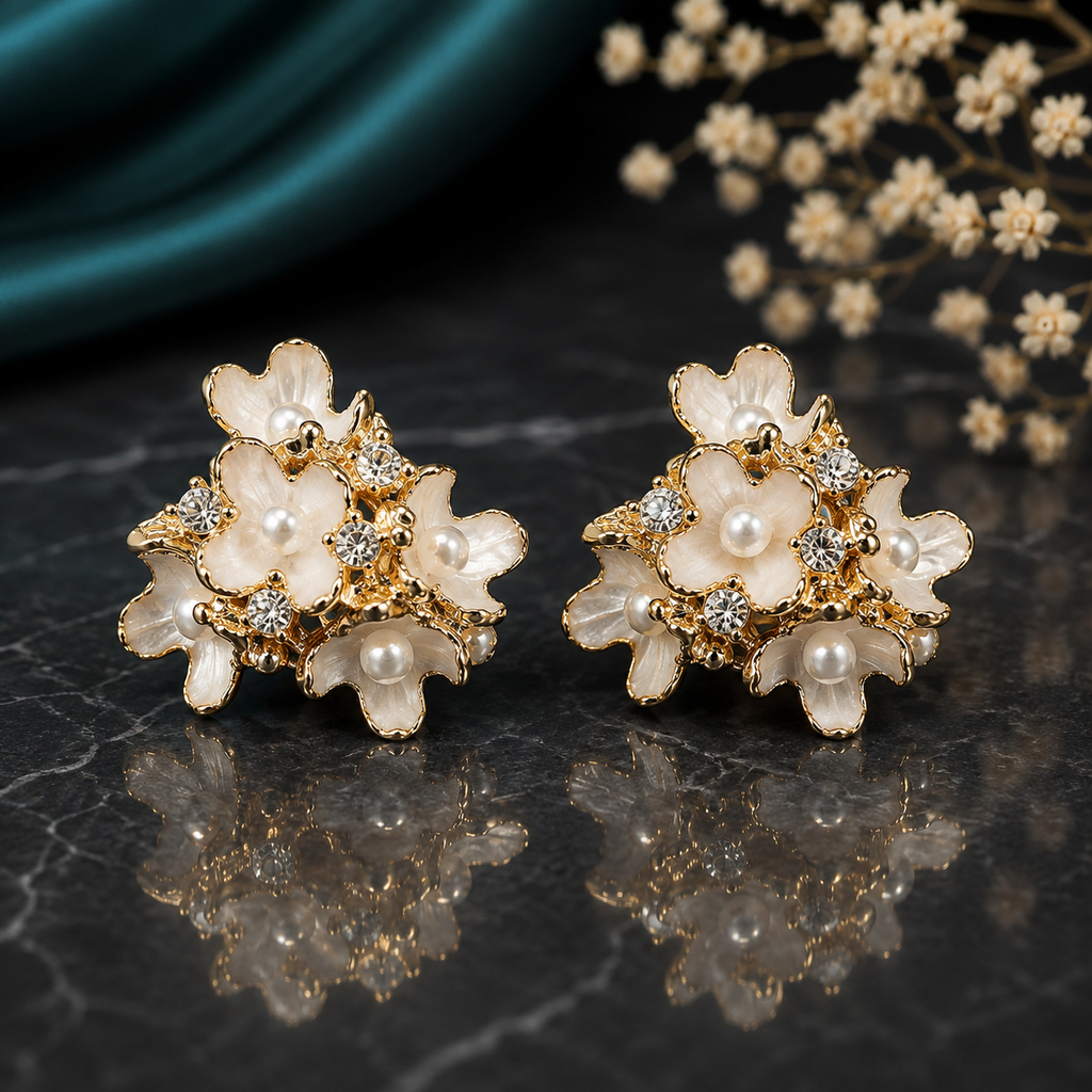 Floral Cluster Earrings