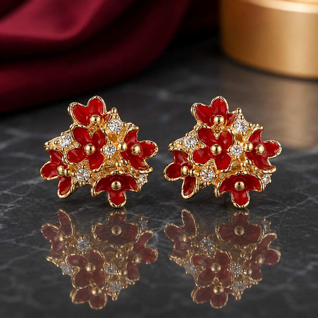 Floral Cluster Earrings