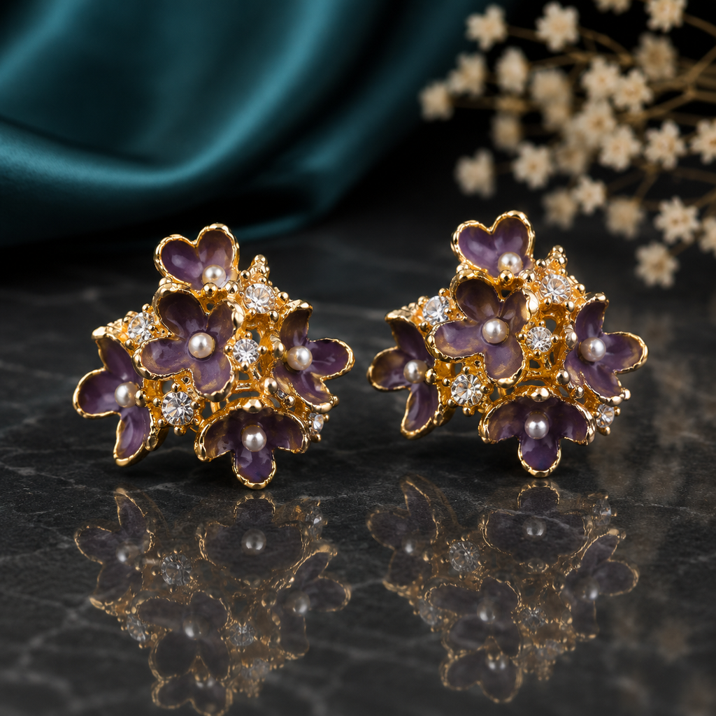 Floral Cluster Earrings