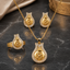 Rose Motif Pendant Set