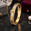 Luxury Crystal Buckle Bangle