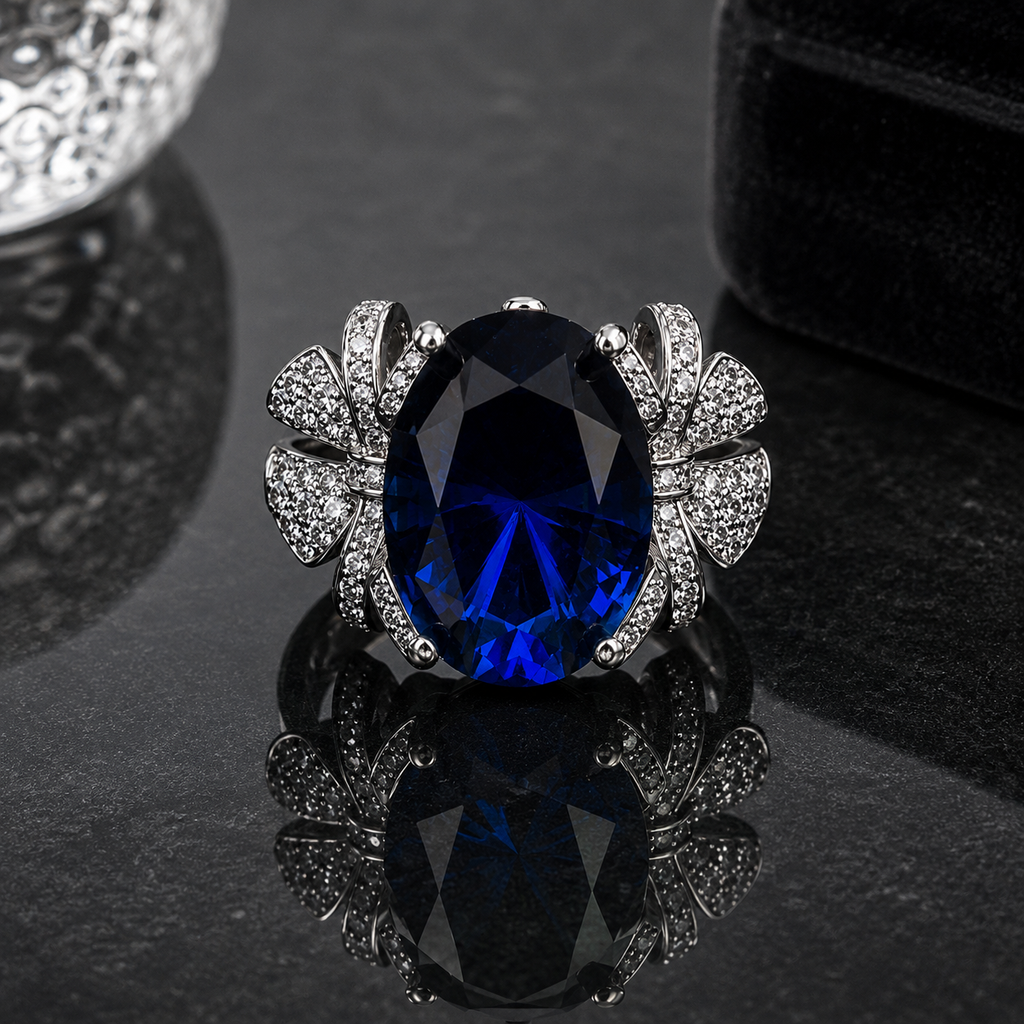 Royal Blue Statement Ring