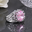 Pink Crystal Statement Ring