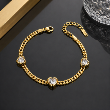 Heart Crystal Bracelet