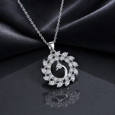 Peacock Crystal Pendant