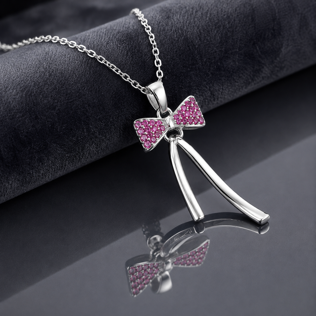 Bow Crystal Pendant