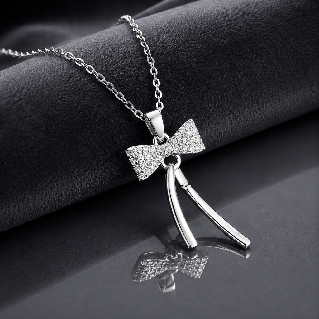 Bow Crystal Pendant