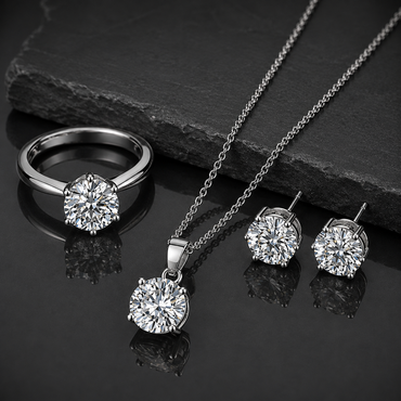 Luxury Solitaire Jewelry Set