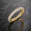 Elegant Golden Crystal Eternity Band