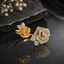 Elegant Rose Crystal Ring