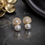 Elegant Pearl Crystal Drop Earrings