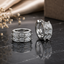 Double-Row Crystal Hoop Earrings