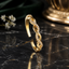 Elegant Infinity Crystal Gold Ring