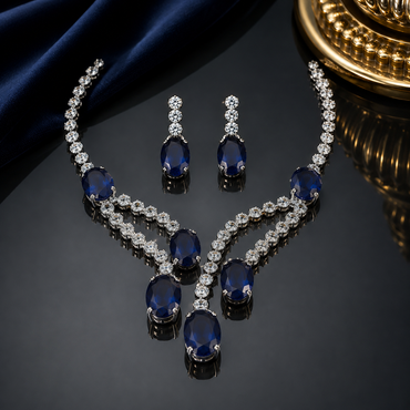 Elegant Crystal Necklace Set
