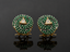 Rose Spiral Crystal Studs