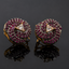 Rose Spiral Crystal Studs