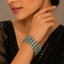 Emerald & Baguette Wide Kada