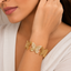 Textured Butterfly Link Bracelet