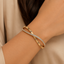 Roman Twist Cross-Over Bangle