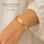 Gold Layered Cross-Over Cuff