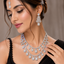 Double Layer Oval Crystal Bridal Set