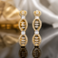 Gold‑Tone American Diamond Designer Bangles Set