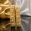 Gold Emerald & Marquise Crystal Bangles