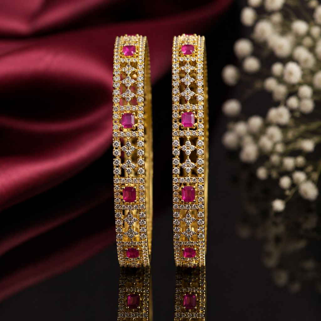 Ruby Stone Bangles – Rs. 2,950