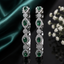Emerald Oval & Pavé Flower Kadas