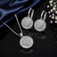 Baguette Crystal Sunburst Jewelry Set