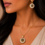 Baguette Crystal Sunburst Jewelry Set