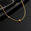 Ball Bead Snake Chain Necklace – Gold Tone