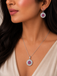 Baguette Crystal Sunburst Jewelry Set