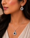 Baguette Crystal Sunburst Jewelry Set