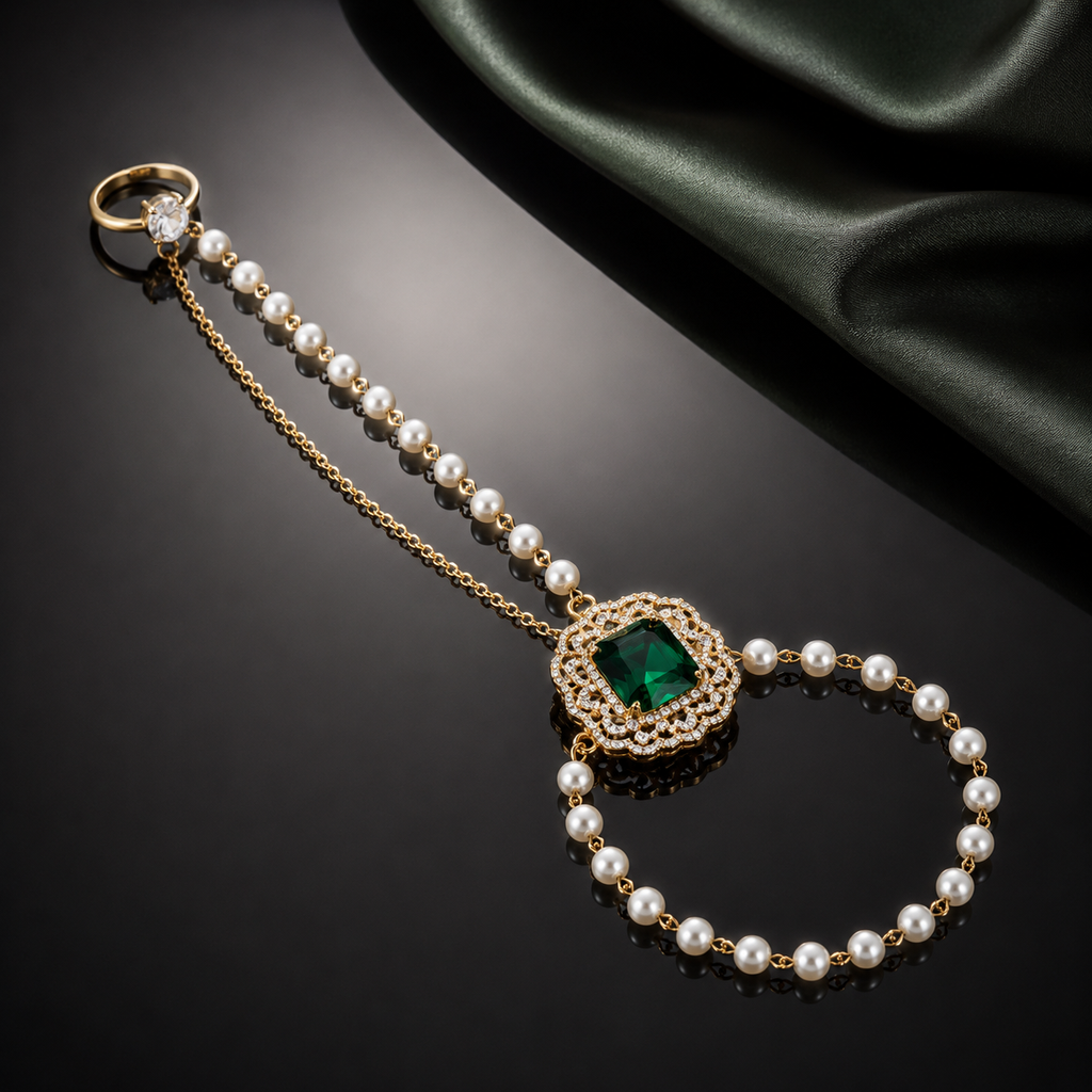 Pearl Hand Chain Bracelet – Rs. 1,250