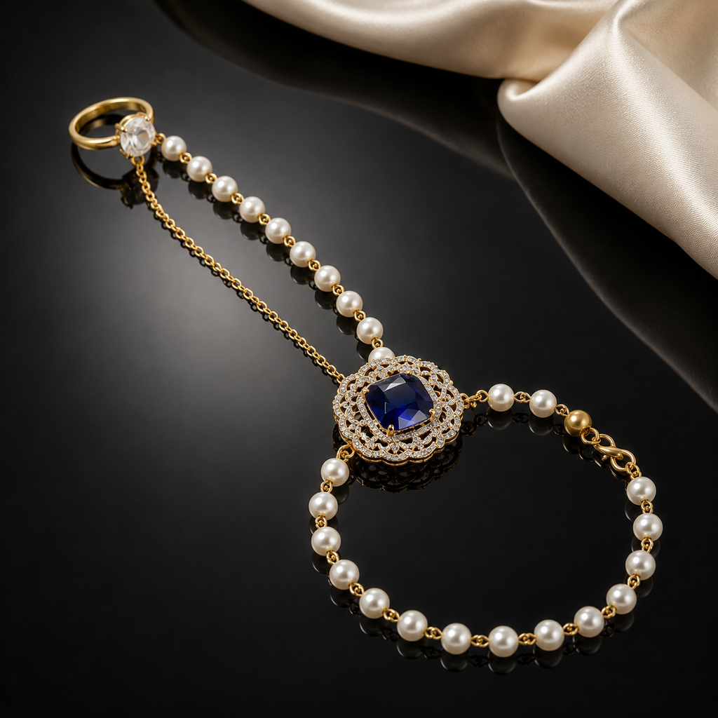 Pearl Hand Chain Bracelet – Rs. 1,250
