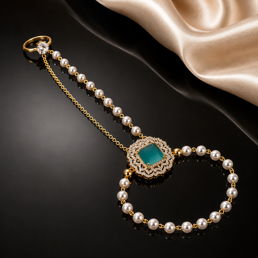 Pearl Hand Chain Bracelet – Rs. 1,250