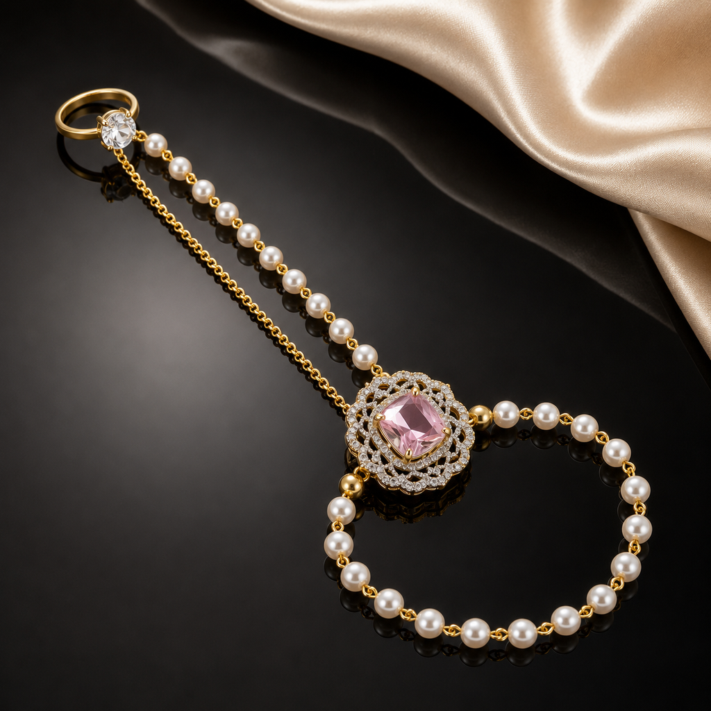 Pearl Hand Chain Bracelet – Rs. 1,250