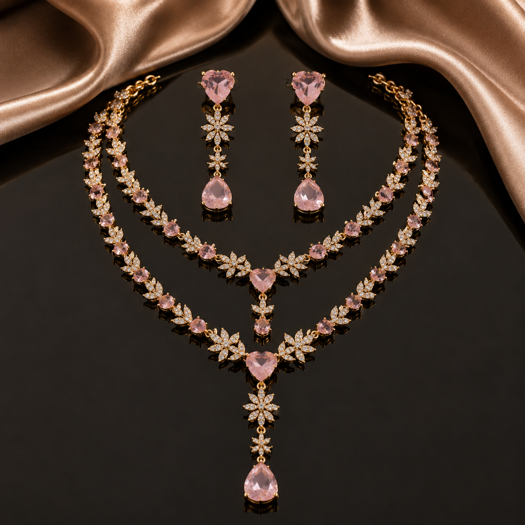 Luxury AD Necklace Set – Rs. 6,950