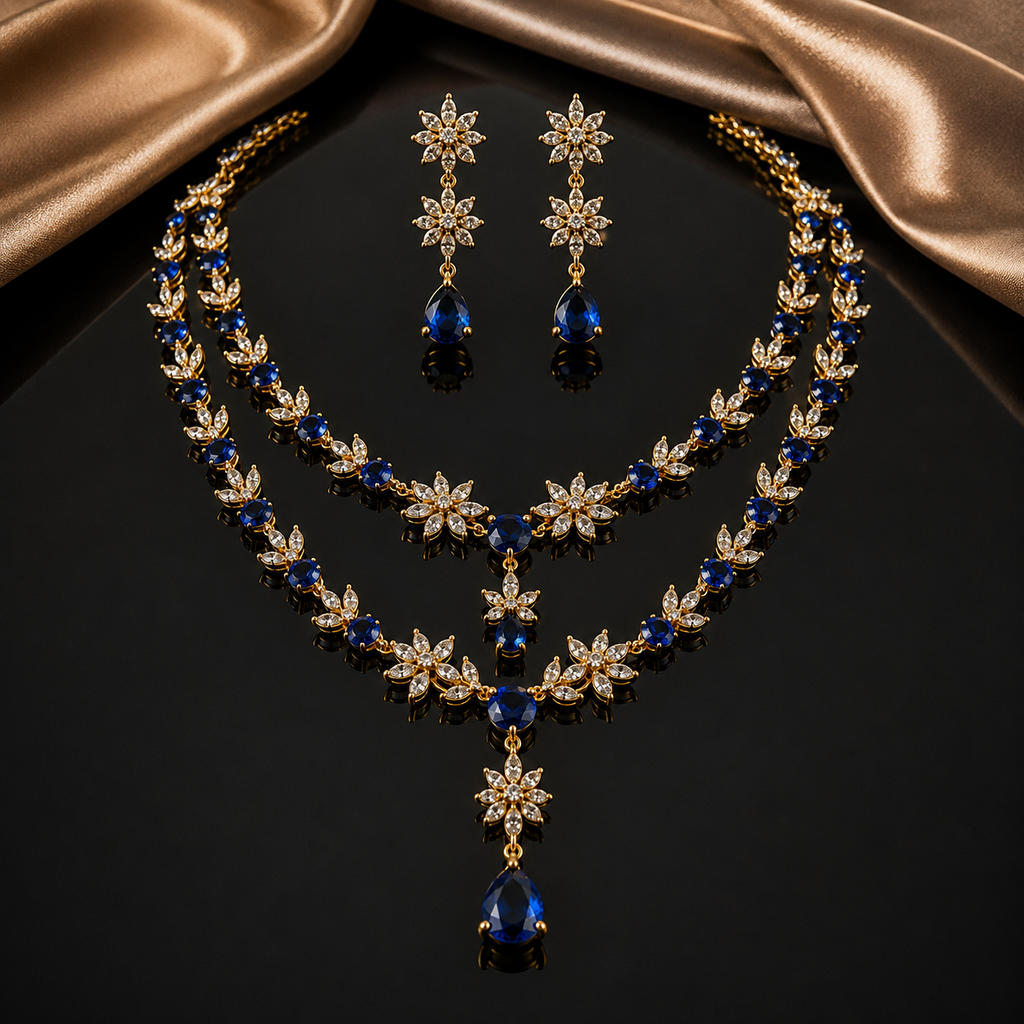 Luxury AD Necklace Set – Rs. 6,950