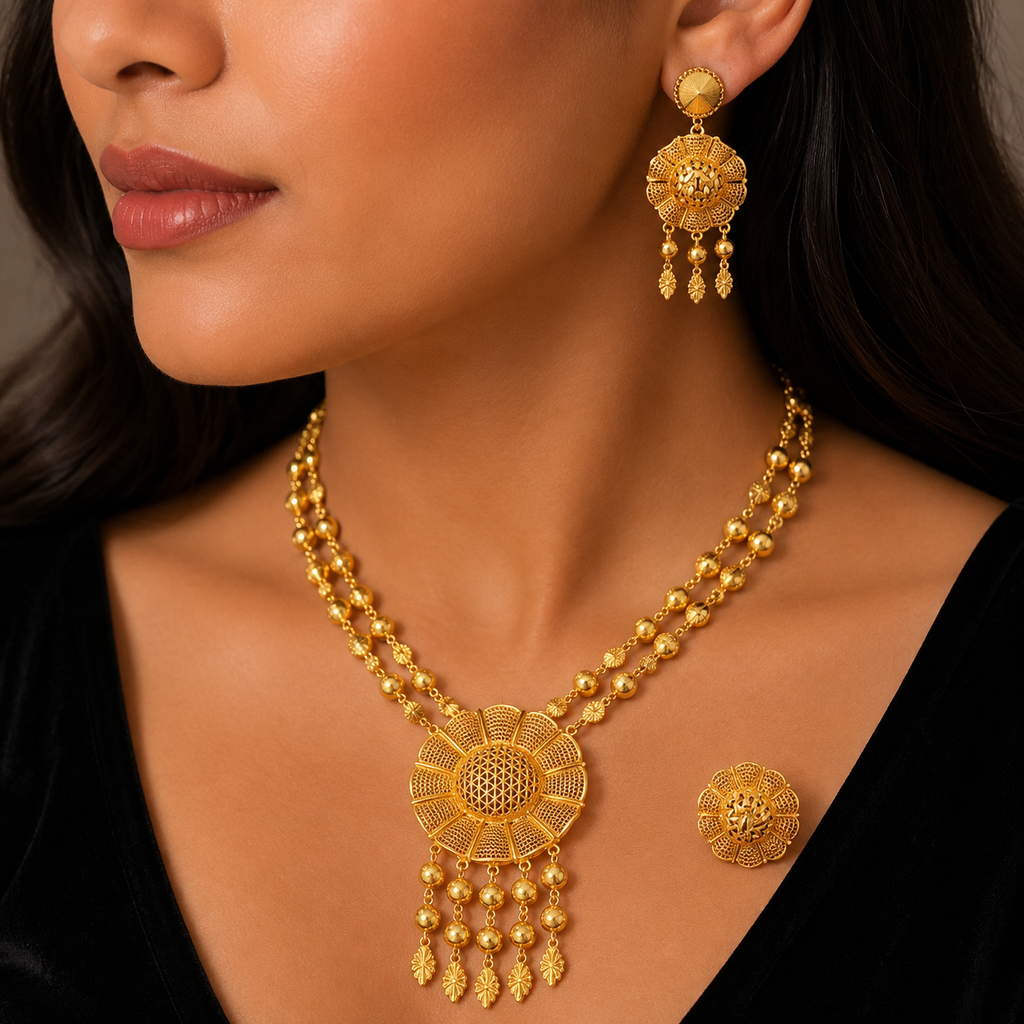 Traditional Floral Set – Rs. 2,650