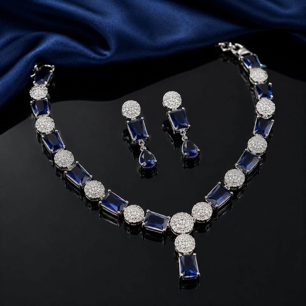 American Diamond Necklace Set – Rs. 3,650