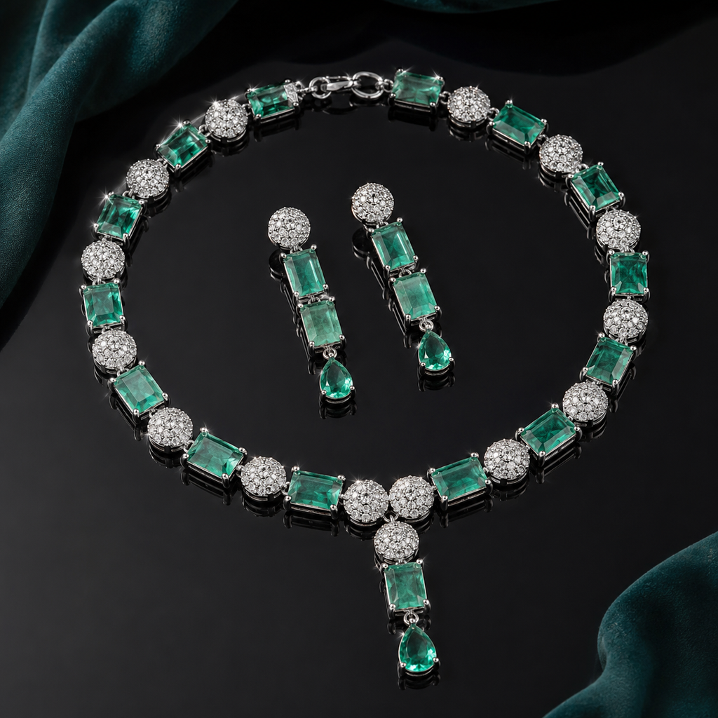 American Diamond Necklace Set – Rs. 3,650