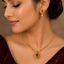 Traditional Ruby Pendant Set – Rs. 2450